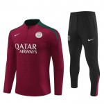 Dječji Paris Saint-Germain Sweatshirt Za Trening Četvrt-Zip 2024-25 Crvena